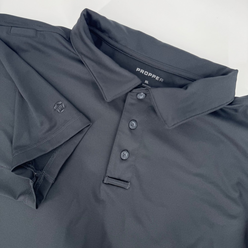 Propper Tactical Performance Polo Men's XL Black Short‎ Sleeve Polyester Uniform